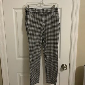 Black and white checkered Sloan pant